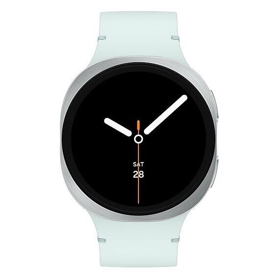 Galaxy Watch 8 | 44 мм | Silver | Sport/Mint | M/L, Тип ремешка : Sport, Размер корпуса : 44 мм, Цвет: Silver, Цвет ремешка: Mint, Размер ремешка : M/L, Подключение часов : Bluetooth / Wi-Fi, изображение 3